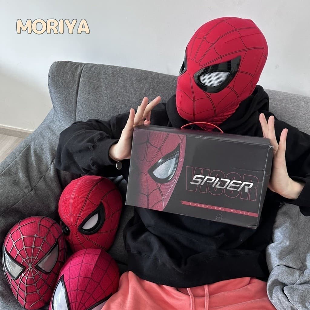 Máscara do Homem-Aranha com olhos móveis, operados eletricamente, - uma máscara extraordinária.