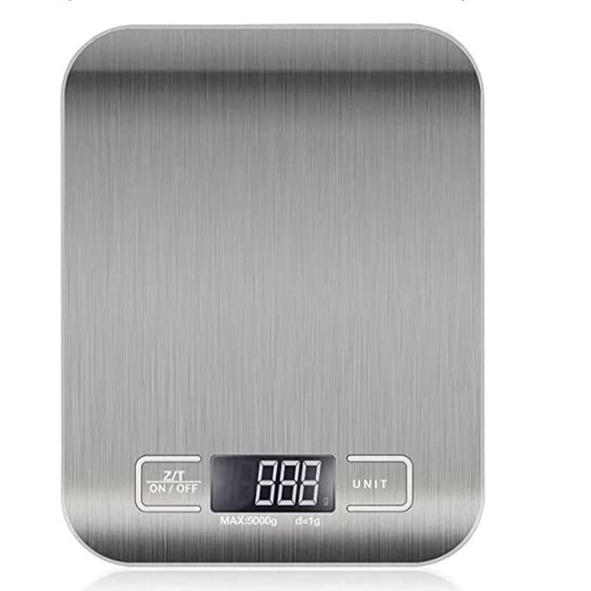 Balança Digital de Cozinha Inox alta precisão com Visor digital de ate 5Kg