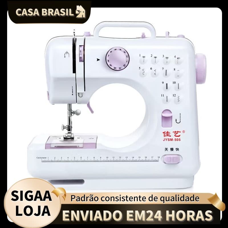 Máquina de Costura Full‑Auto de Mesa – Ideal para Costura de Roupas
