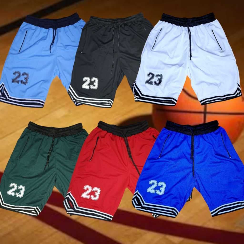 KIT COM 3 Bermuda Masculina Basquetebol Dryfit De Academia Tamanho Grande Com Ziper No Bolso