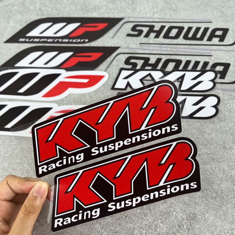Adesivo Para Garfos Dianteiros De Motocicleta , Garfo À Prova D'água Kyb Wp , Suspensão , Decalques Showa