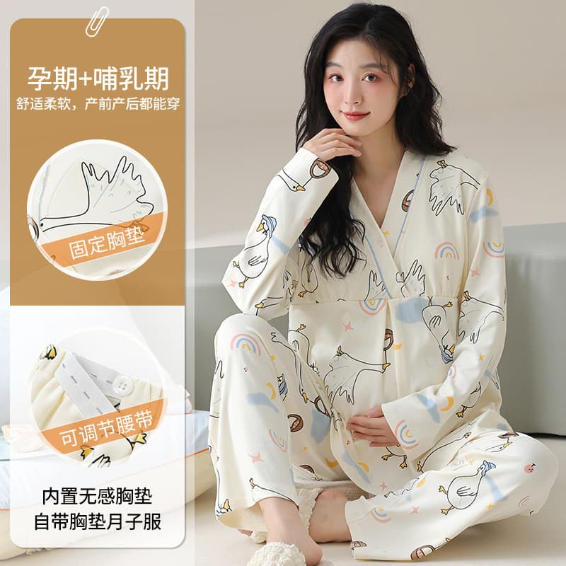 Xiyue atacado novo estilo de algodão de imitação de manga comprida com almofada no peito fixa roupas de confinamento ter