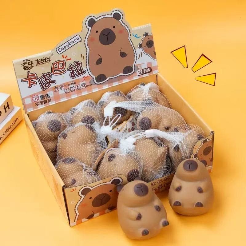 Brinquedo Capivara Anti-Stress EVA – Slow Rebound, Alívio de Ansiedade e Decoração Divertida