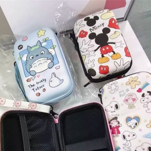 Cute Totoro Portable Digital USB Power Bank Bolsas De Armazenamento Viagem Acessórios Eletrônicos Carregador De Para Fon