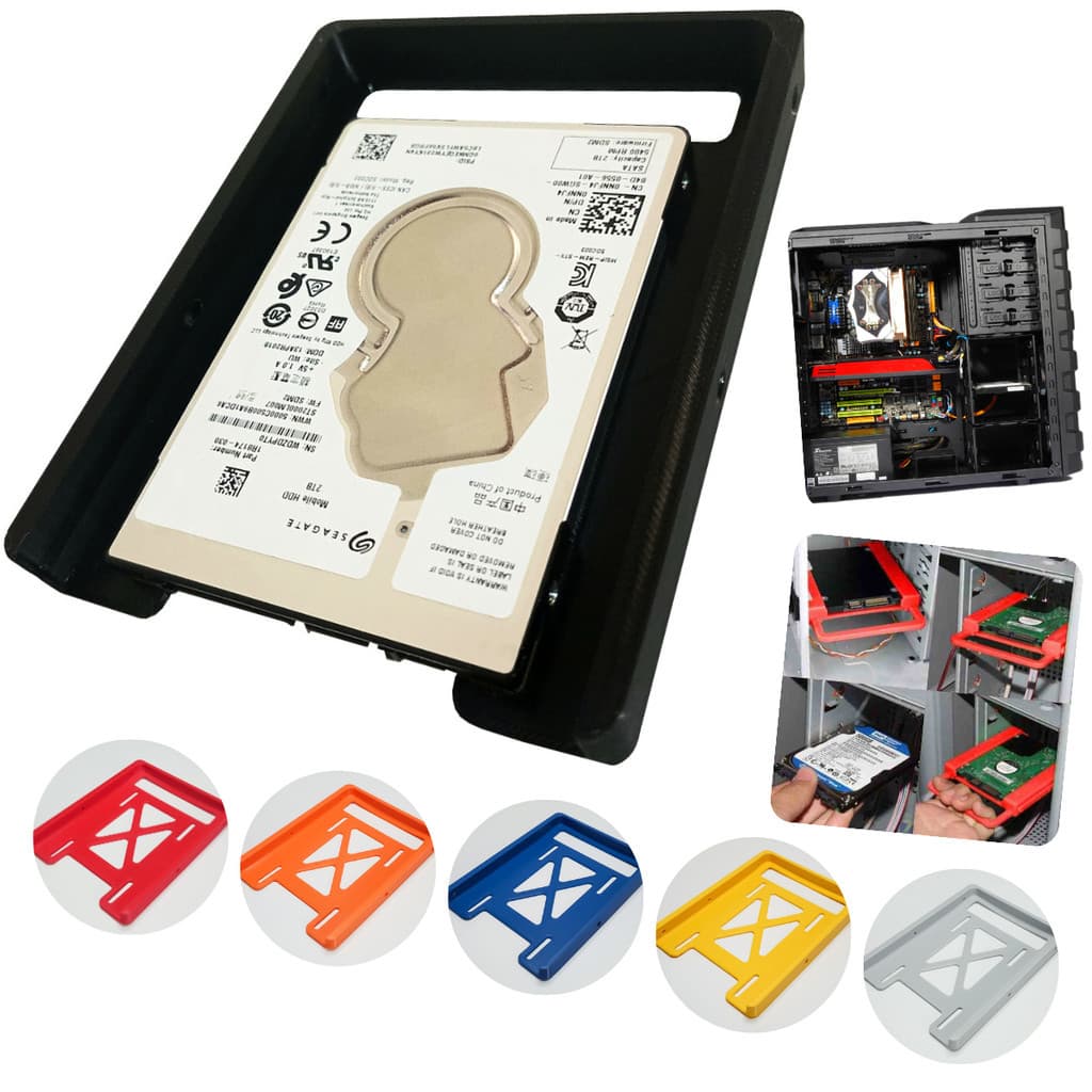 Suporte Adaptador Hd Ssd 2,5 Para 3,5 Serve Para Pcs e Servidores