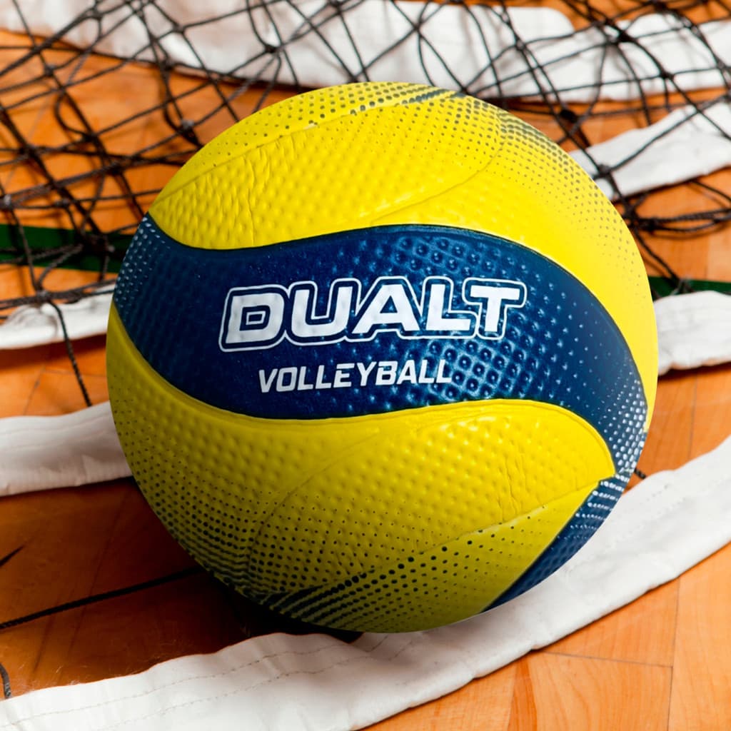 Bola De Vôlei Quadra Praia Dualt Vp200 Pvc Soft Cor Amarelo voleibol