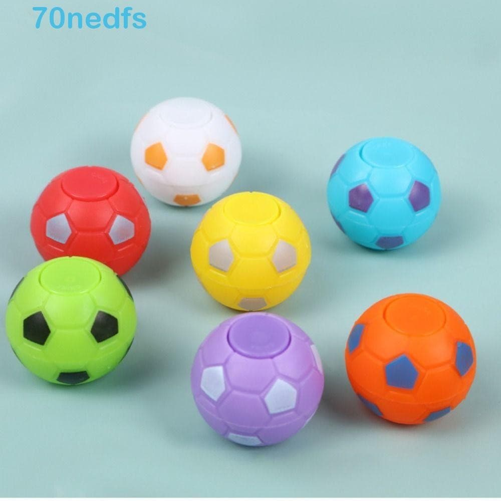 NEDFS 10 Pcs Brinquedos De Bola De Futebol , Mini Spinners Rotativos Cor 4 Cm Bolas Engraçadas