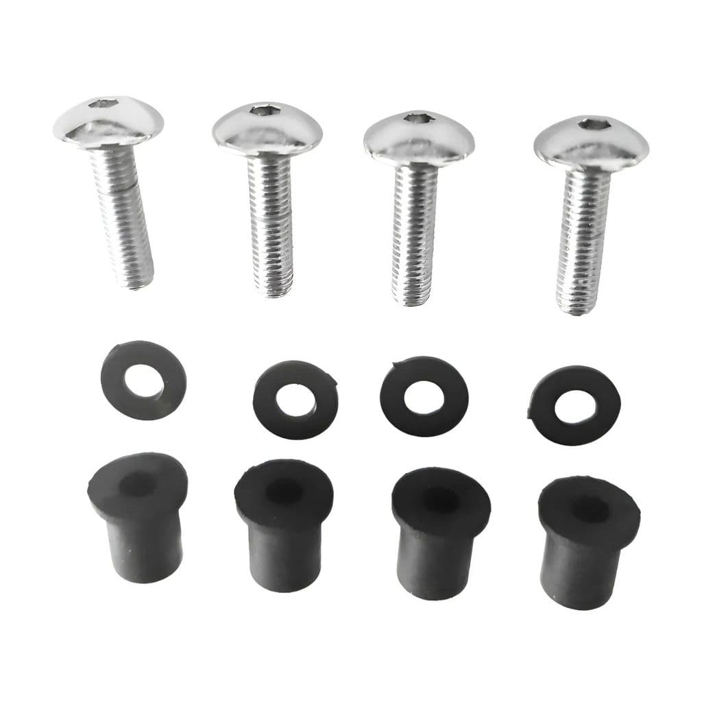 Kit com 4 Parafusos Allen Cromado Bolha CB500X