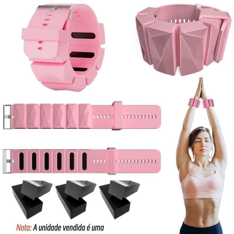 Pesos De Pulso Tornozelo Para Mulheres E Homens De Pulso De Silicone Vestíveis Tamanho E Peso Ajustável