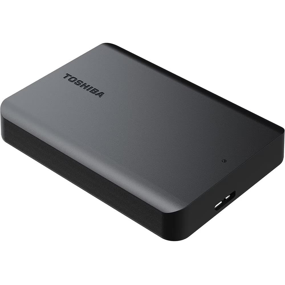 HD externo 1TB USB portátil canvio Basics, Preto, HDTB510XK3, Toshiba