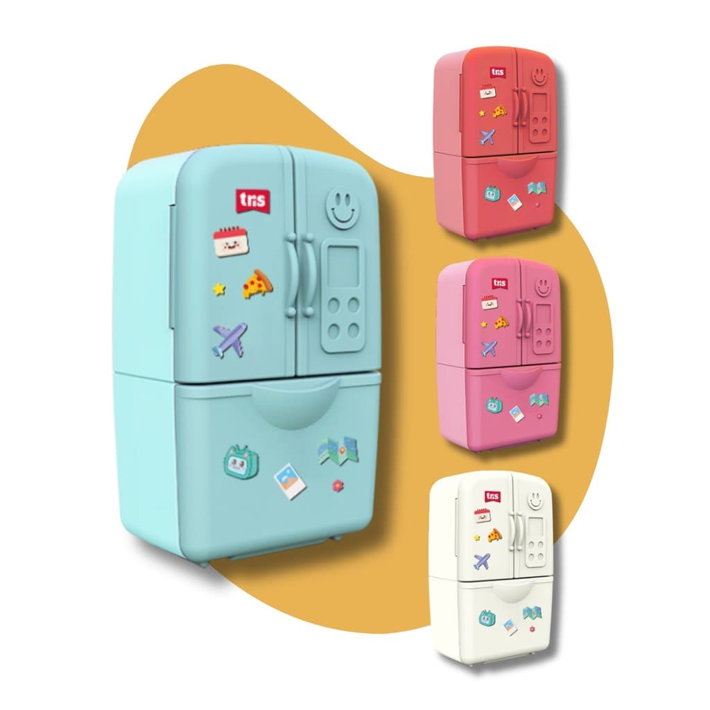 Apontador c/ Depósito e Borracha Geladeira Frost - Tris