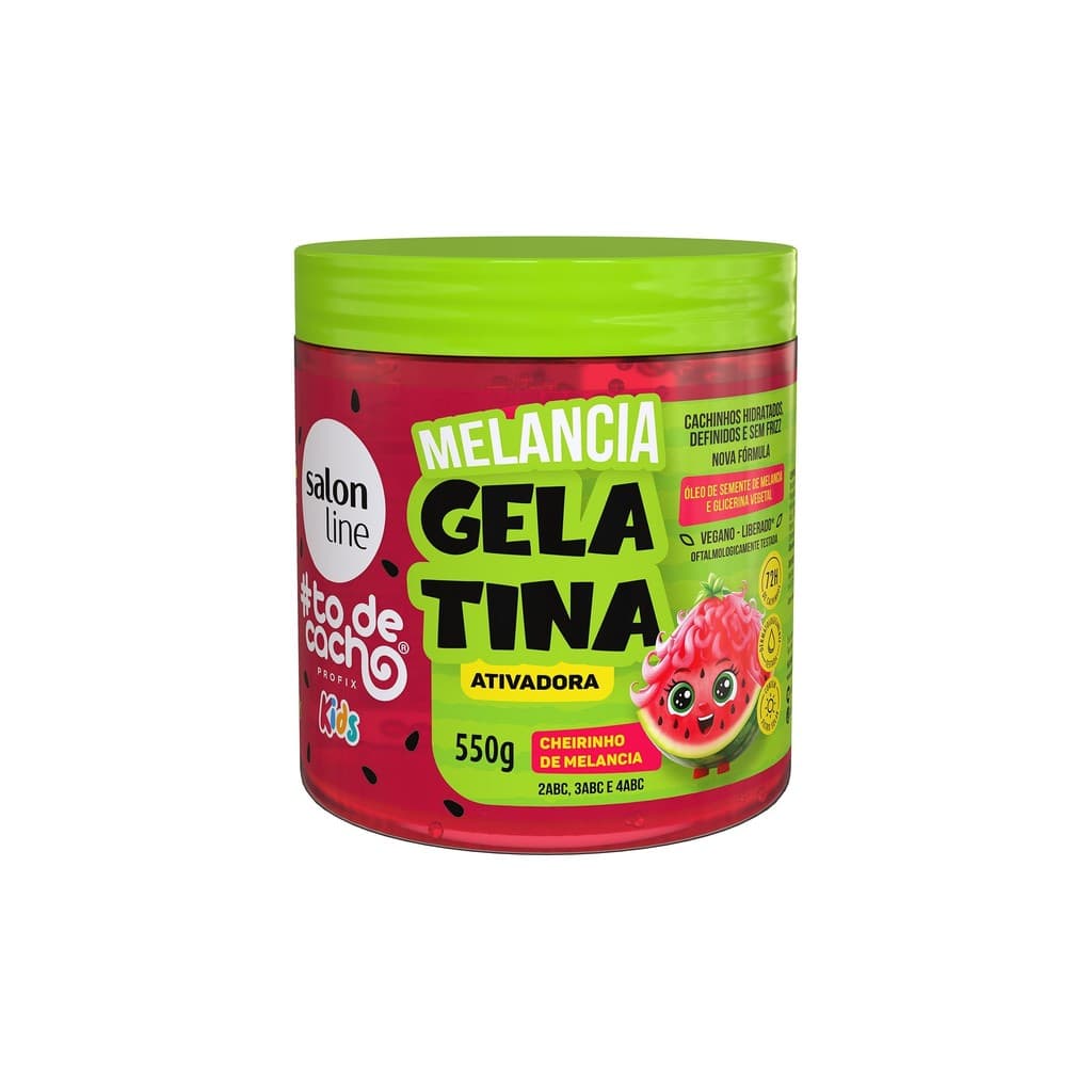 Gelatina Melancia #todecacho Kids Ativadora 550g
