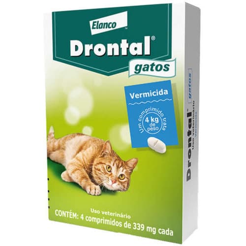 Drontal Gatos Até 4Kg Com 4 Comprimidos - Elanco