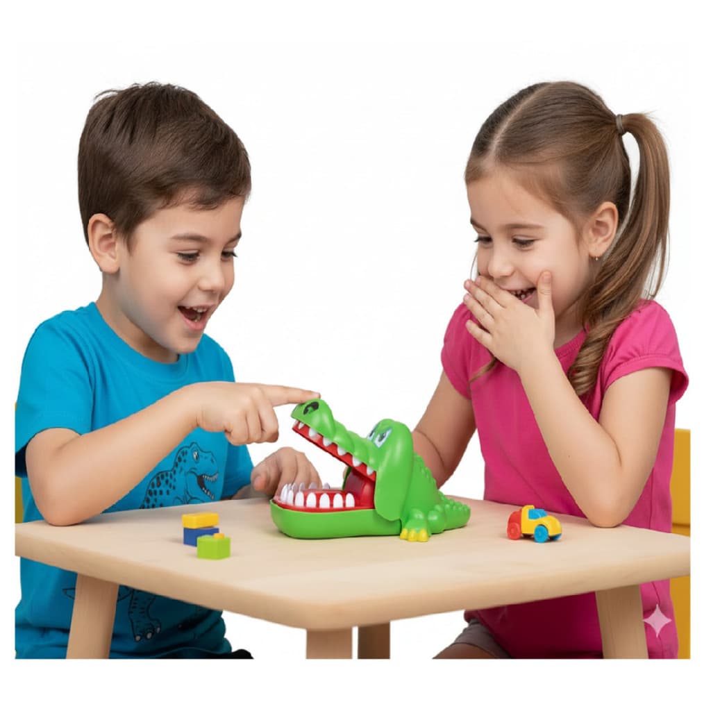 Brinquedo Jacaré Maluco Que Morde (Jogo Aperta Os Dentes)
