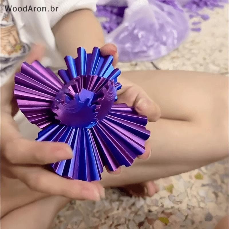 WoodAron 3D Impresso Engrenagem Spin Ou Cube , Para Estresse E Ansiedade Relaxante , Esfera De br
