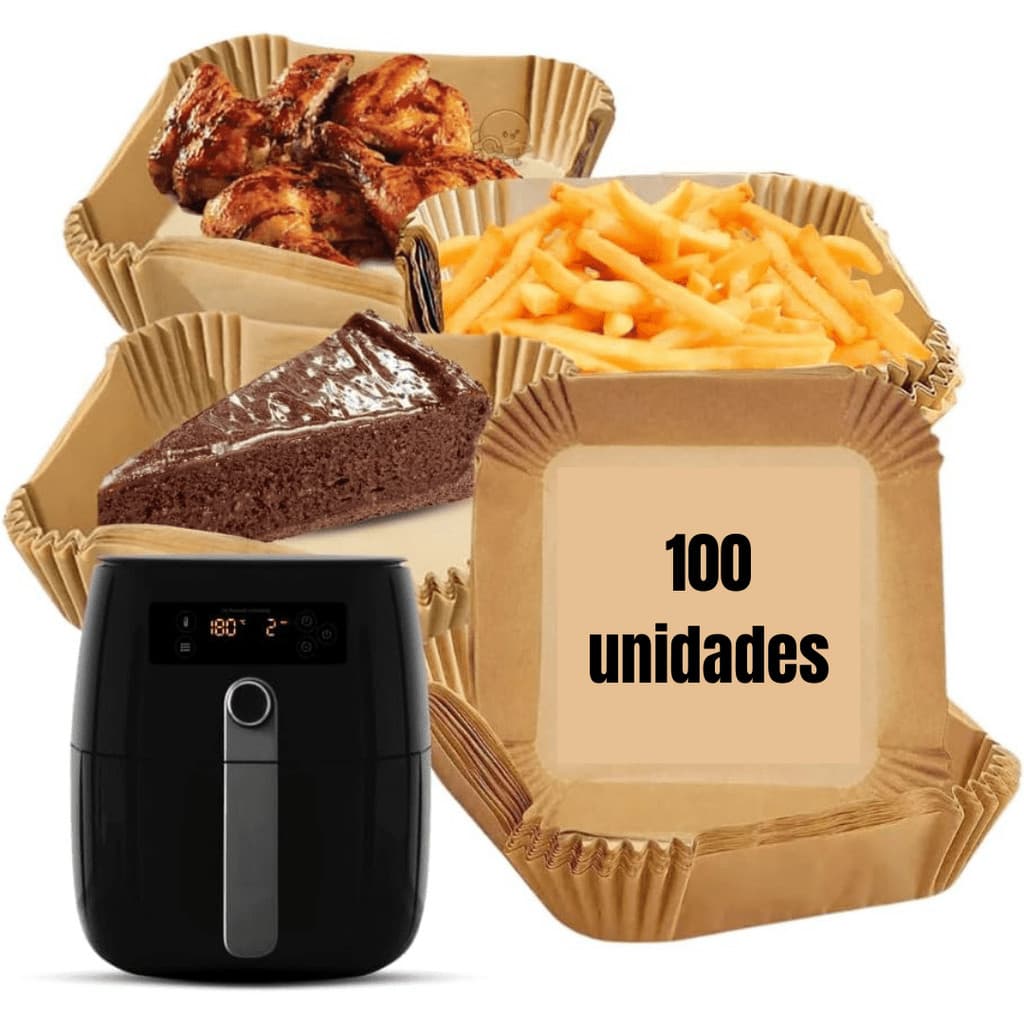 Forma de airfryer descartavel antiaderente de papel cozinha quadrado fritadeira cozimento protetor forro tapete