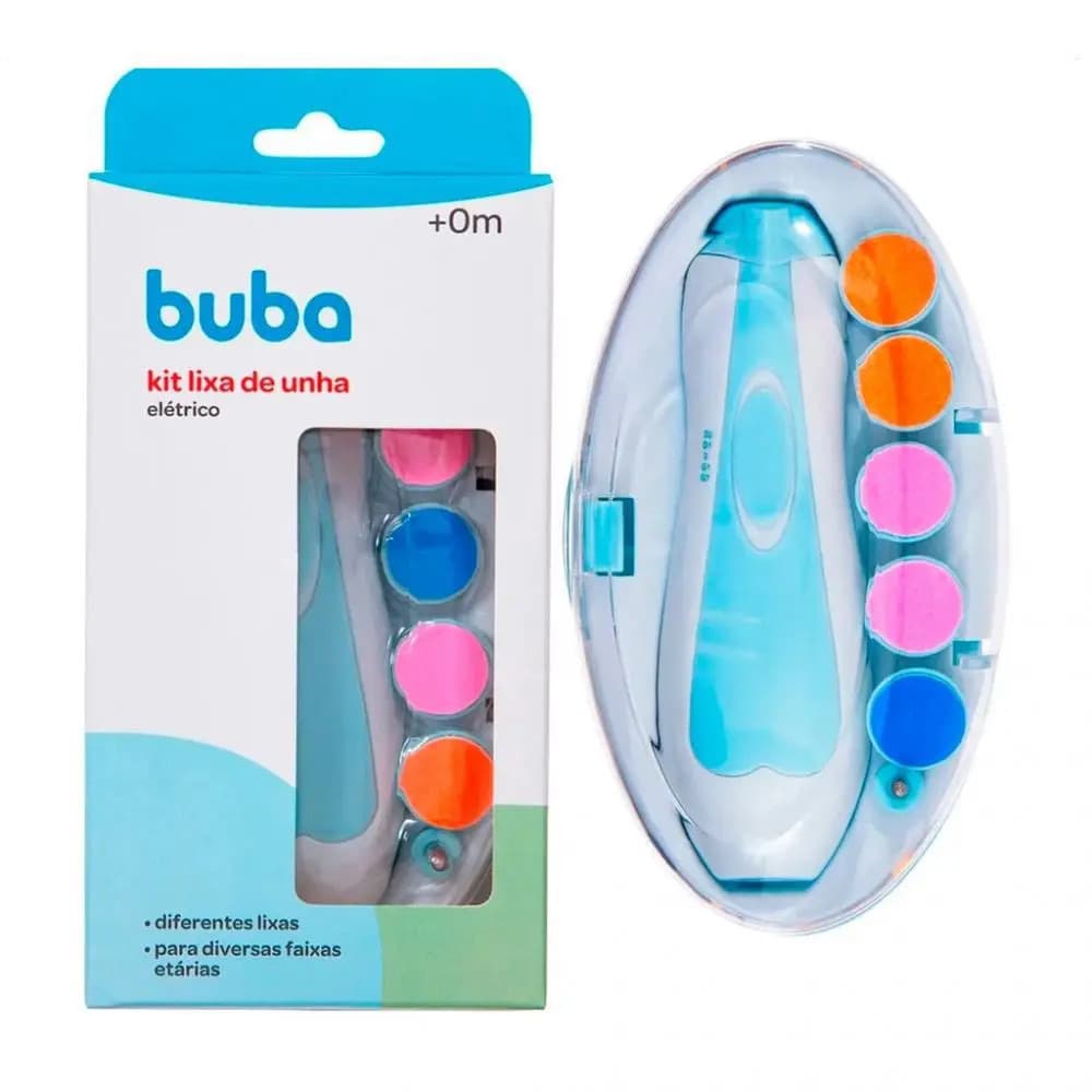 Kit Higiene Bebê Buba Lixa De Unha Elétrica Pilha ORIGINAL