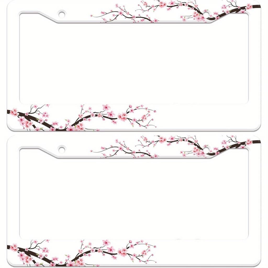 Por peça, acessórios de flor de cerejeira de alta qualidade de 26.3 e carro com moldura de placa canadense americana pad