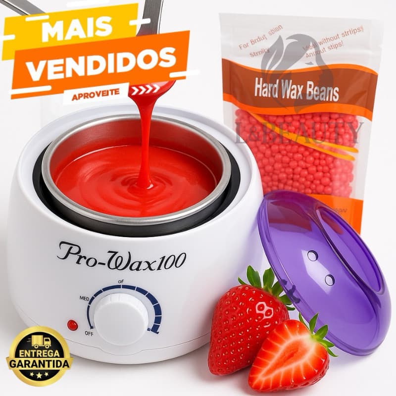 Kit Panela Termocera Elétrica + Cera Hard 100g Depilatória