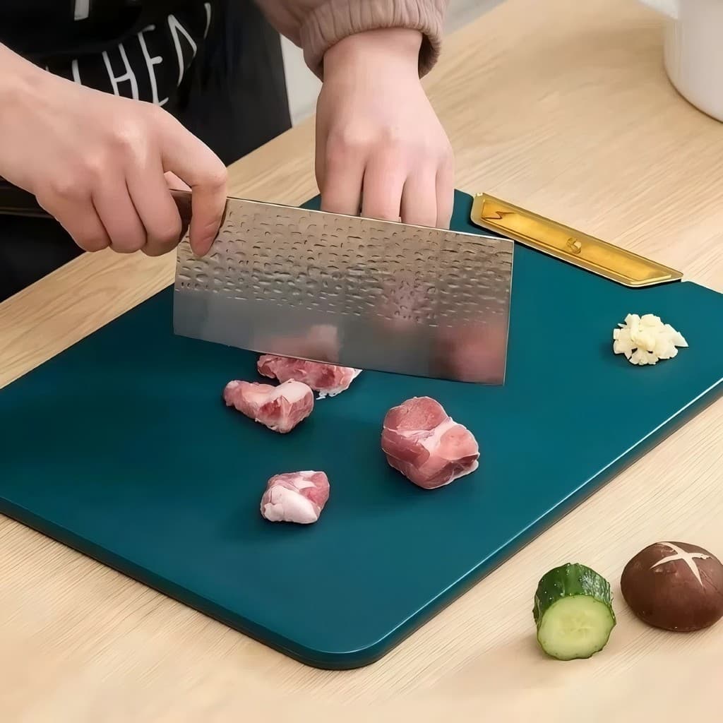 Tábua Antibacteriana Corte Polietileno De Redondo Quadrado  Prova para Carne Legumes Frutas