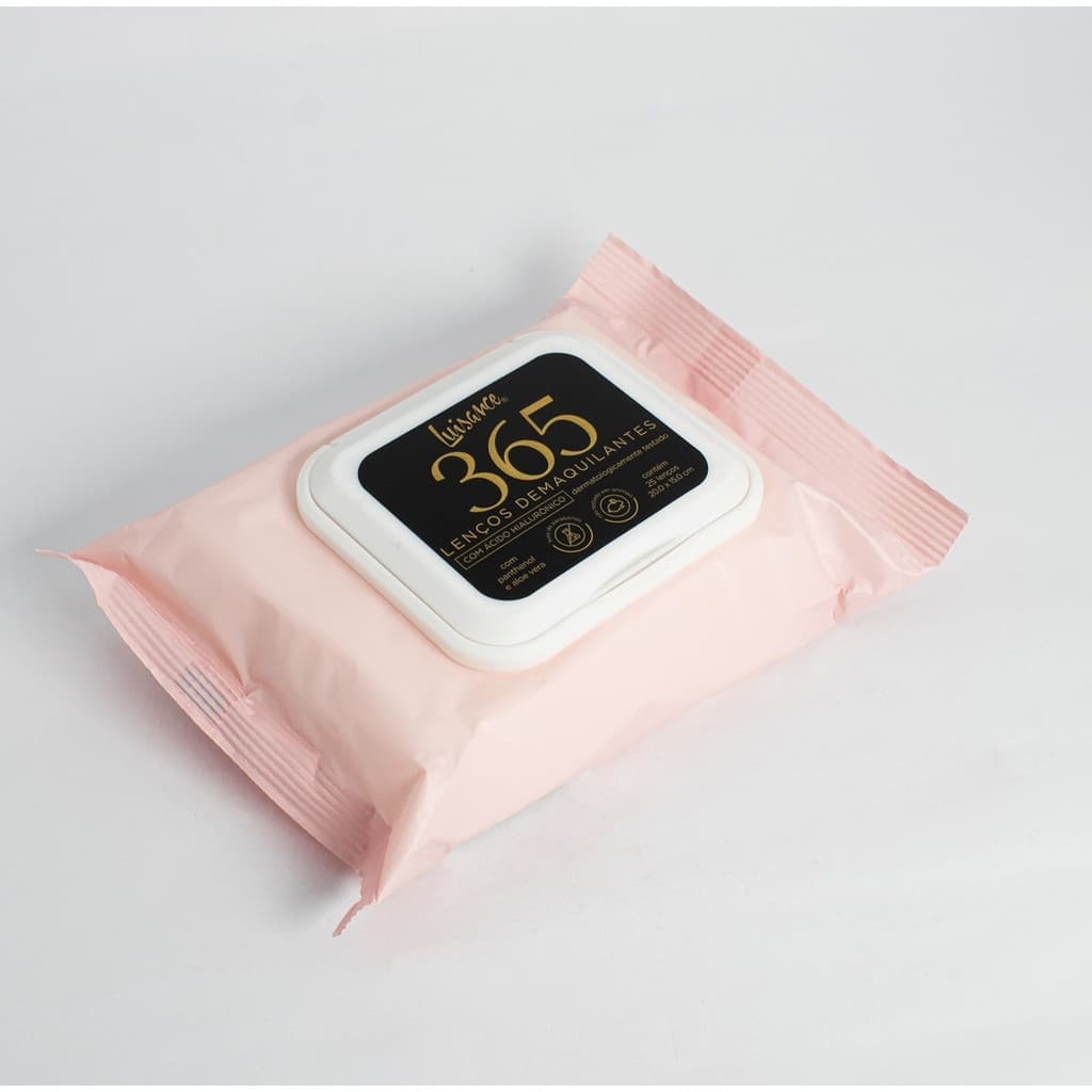 LENCO DEMAQUILANTE 365 COM ÁCIDO HIALURÔNICO LUISANCE L7009