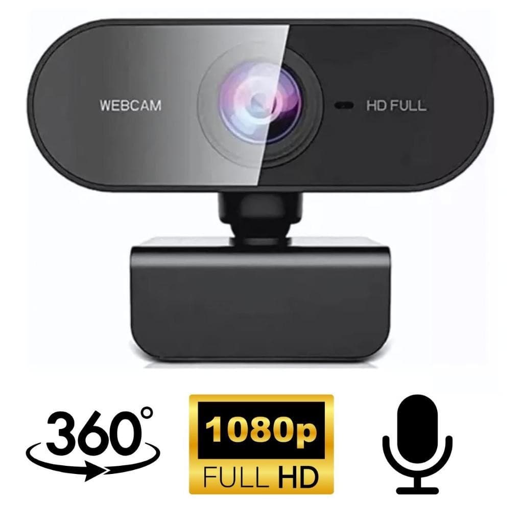 Webcam Câmera Computador Full HD 1080x1920p 2MP USB Plug Play Microfone Embutido