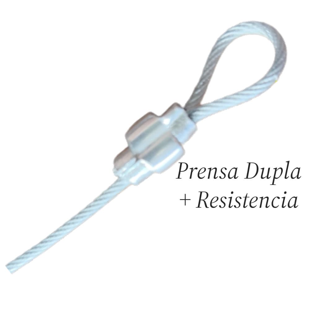 Kit Lacre de Segurança em Aço Trava Ziper Malas Mochilas e Bagagens - Aeroporto Rodoviaria