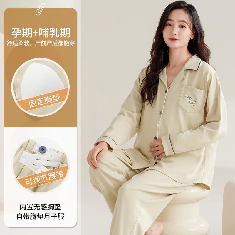 Xiyue atacado roupas de confinamento imitação de algodão de manga comprida com almofada de peito fixa cor sólida simples