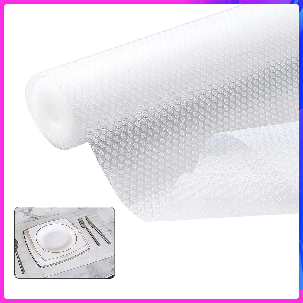 Forro de prateleira, forro de gaveta,45/60cm x 500 cm, antiderrapante, antiderrapante para cozinha, geladeira