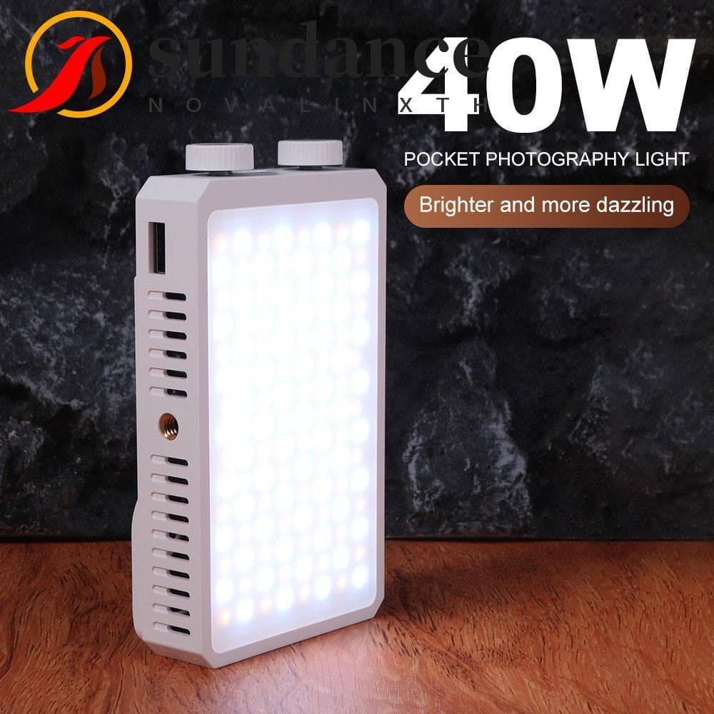 SUNDANCE Mini Lâmpada De Vídeo LED , Luz De Câmera Com Bateria De 40 W 4400mAh , Preenchimento Portátil FX 8 Modos