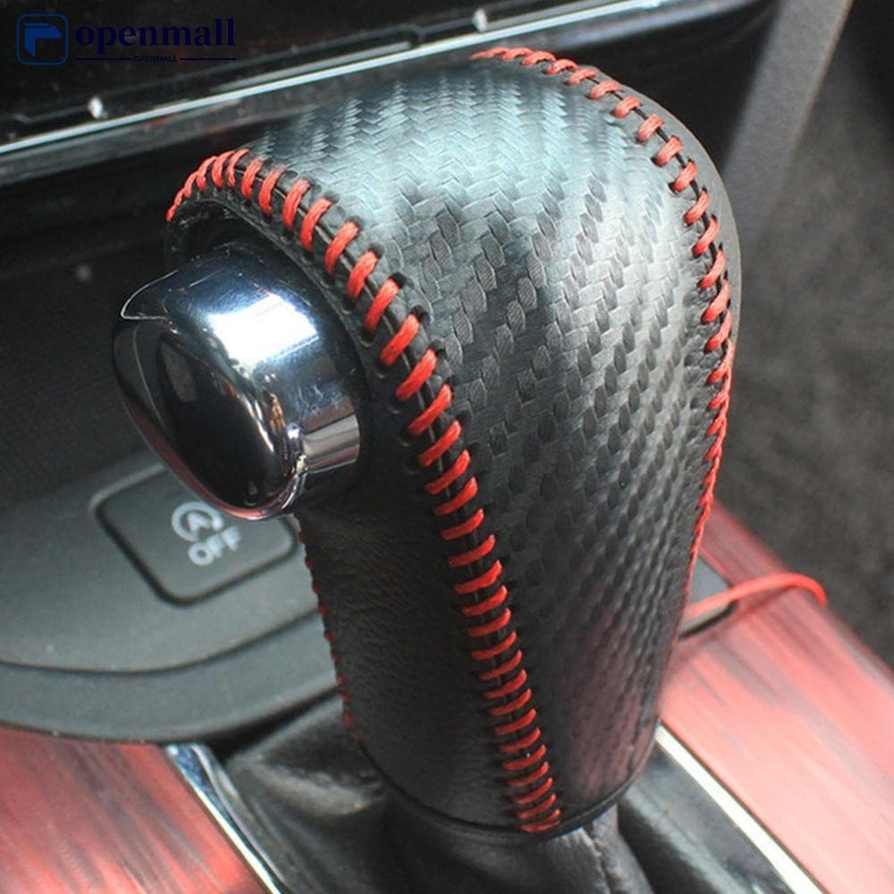OMALL À Prova De Choque Engrenagem Do Carro Couro Interior Botão De Mudança De Cabeça Capa Acessórios Para Honda Vezel H