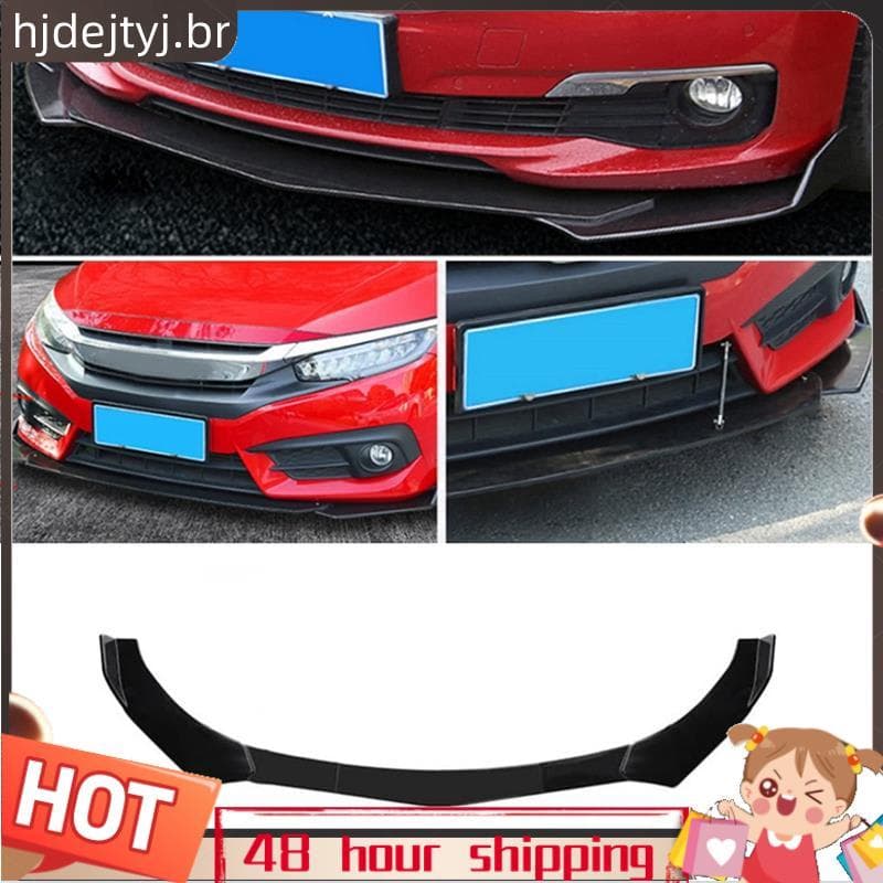 Universal Dianteiro Carro Pára-Choques Lábio Corpo Kit Divisor Spoiler Difusor Canard Protetor Ar Dam Guarnição
