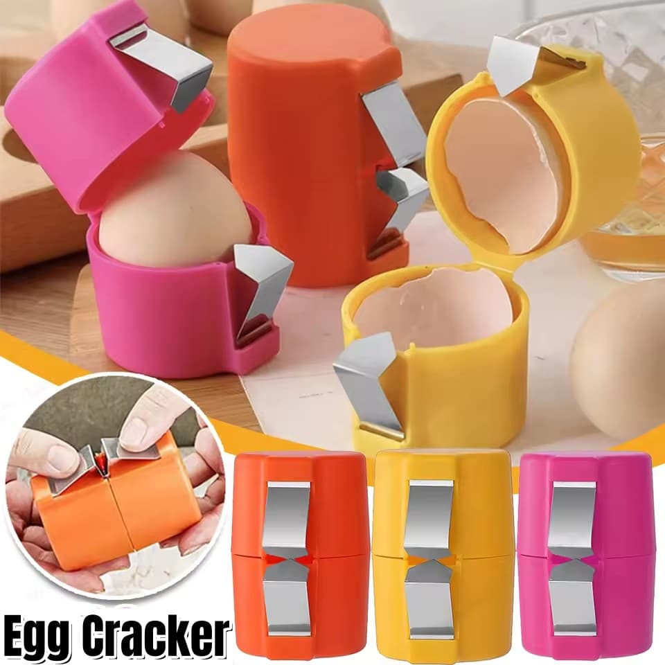 Portátil Ovo Topper Escudo Cortador Batedor Cozinha Ferramentas De Cozimento Ovos Máquina Abertura Rápido