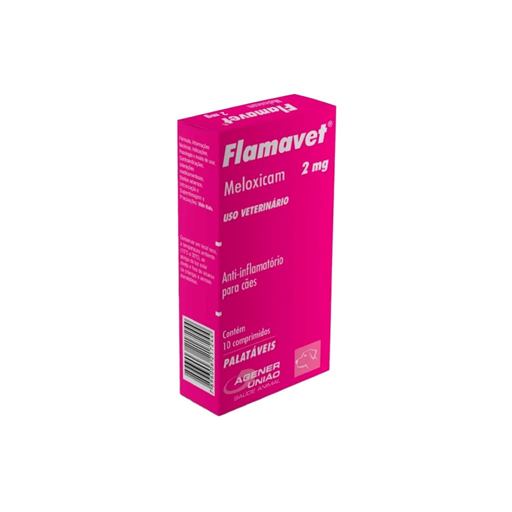 Flamavet 2,0mg Caixa Com 10 Comprimidos - Agener União