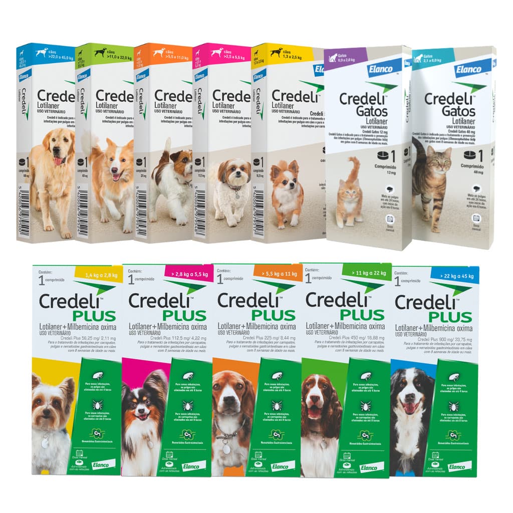 Credeli Cães e Gatos - Antipulgas e Carrapatos Original Elanco - Todas Apresentações
