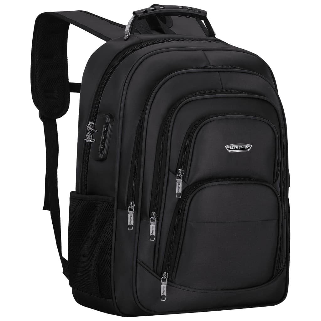 Mochila Executiva Masculina para Notebook, Impermeável, com Cadeado Antifurto, Alça Reforçada e Porta USB