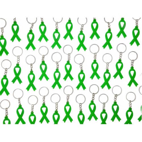 Concientização  Doação De Órgãos Laço Verde 10un Chaveiro  novidade