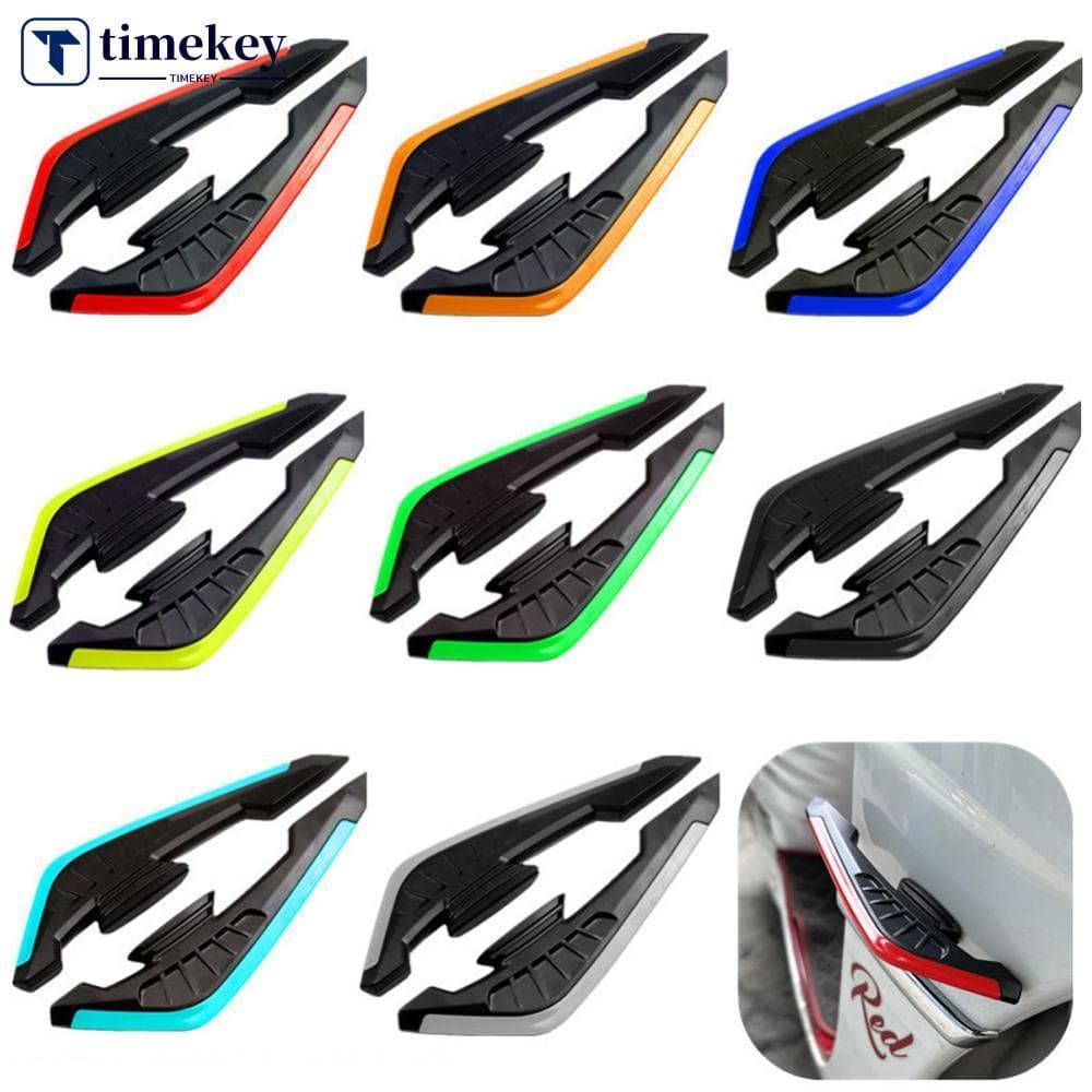 TIMEKEY 2 Pçs Motocicleta Frente Lateral Spoiler Winglets Conjunto De Asa Aerodinâmica De Vento Fixa Com Adesivo U9V6