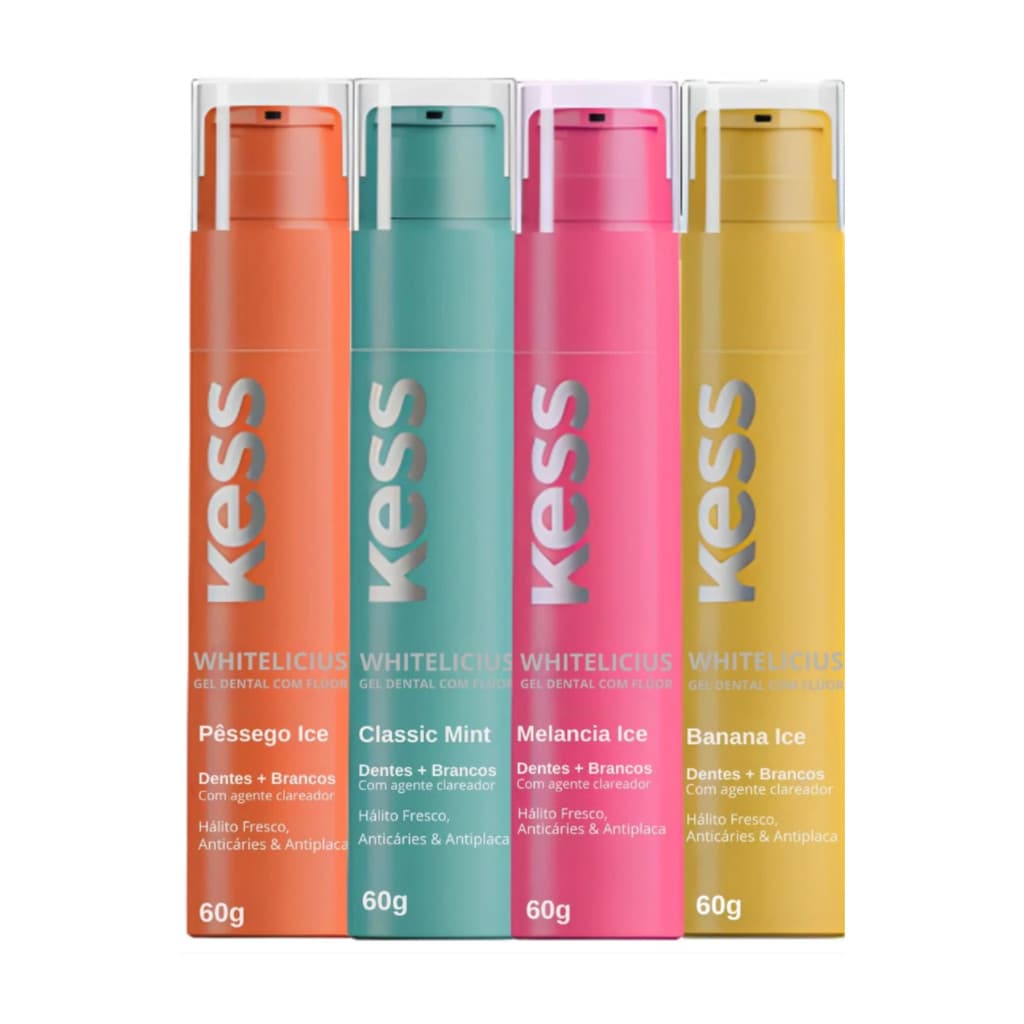Kess Whitelicious Gel Dental 60g - Escolha o seu