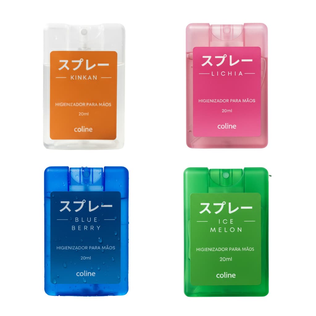 Higienizador de Mãos Coline 20ml – Aromas Frutados e Orientais com Toque Suave
