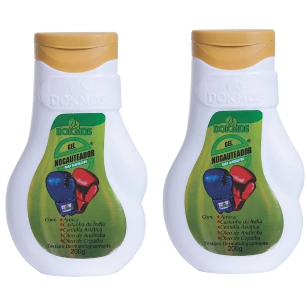 Gel Nocauteador Dokmos 200g – Kit com 2 Unidades Original Relaxante Muscular
