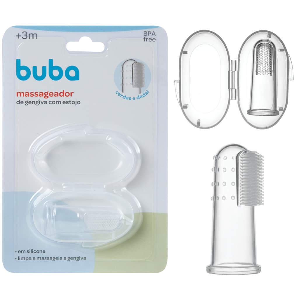 Massageador de Gengiva com Estojo Buba