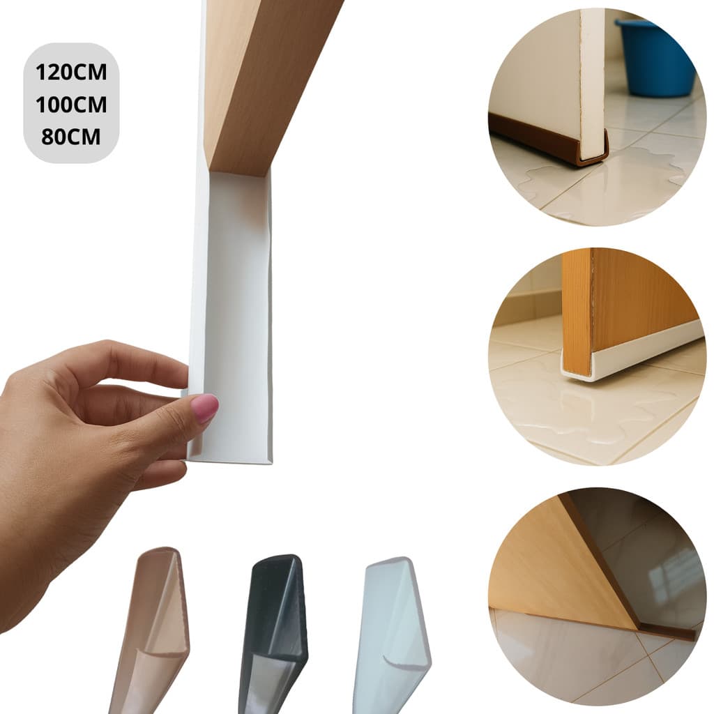 Saia de Porta Vedaçao contra mofo evita o apodrecimento Encaixe Protecao Poeira Agua Insetos e Vento