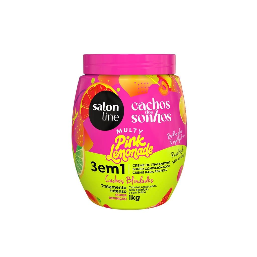 Creme de Tratamento 3 e 1 Pink Lemonade 1kg