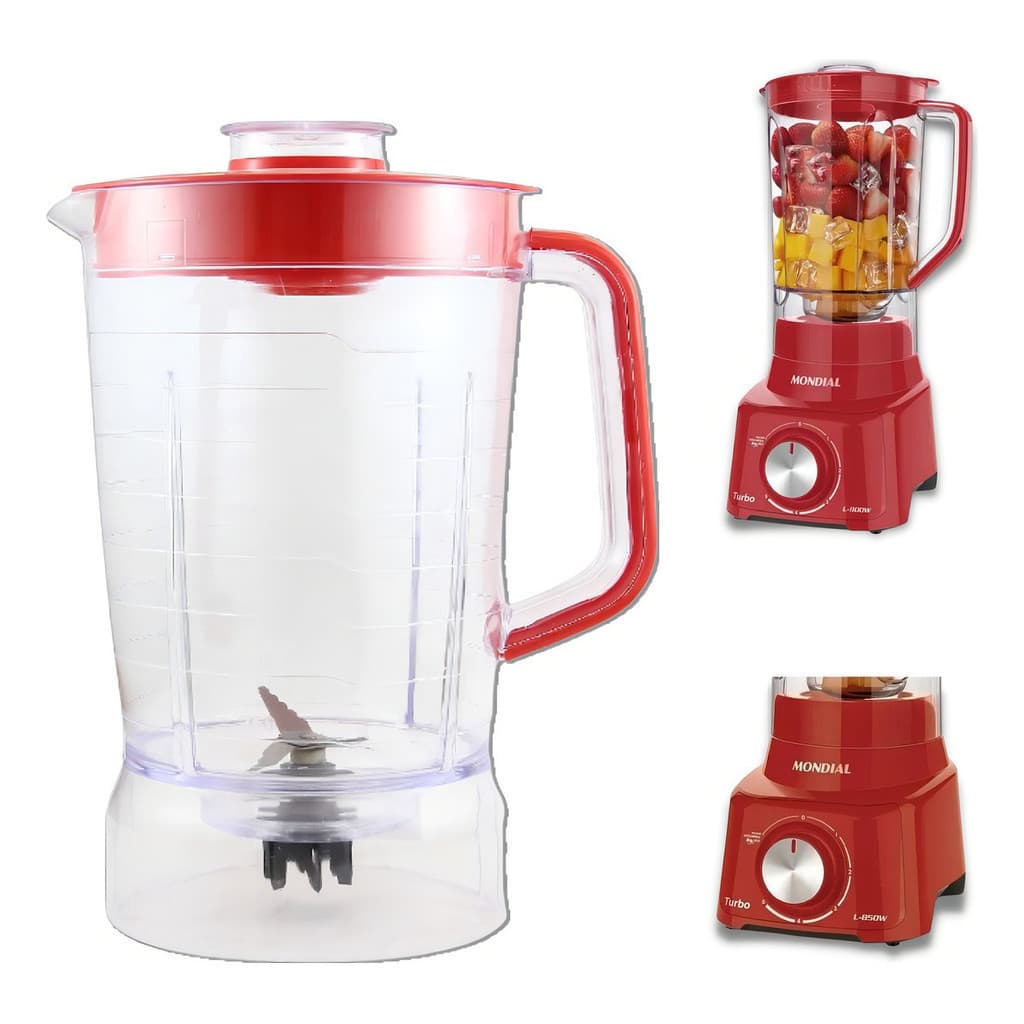 Copo Compatível Mondial Turbo L-850w L-900w Sangel Vermelho
