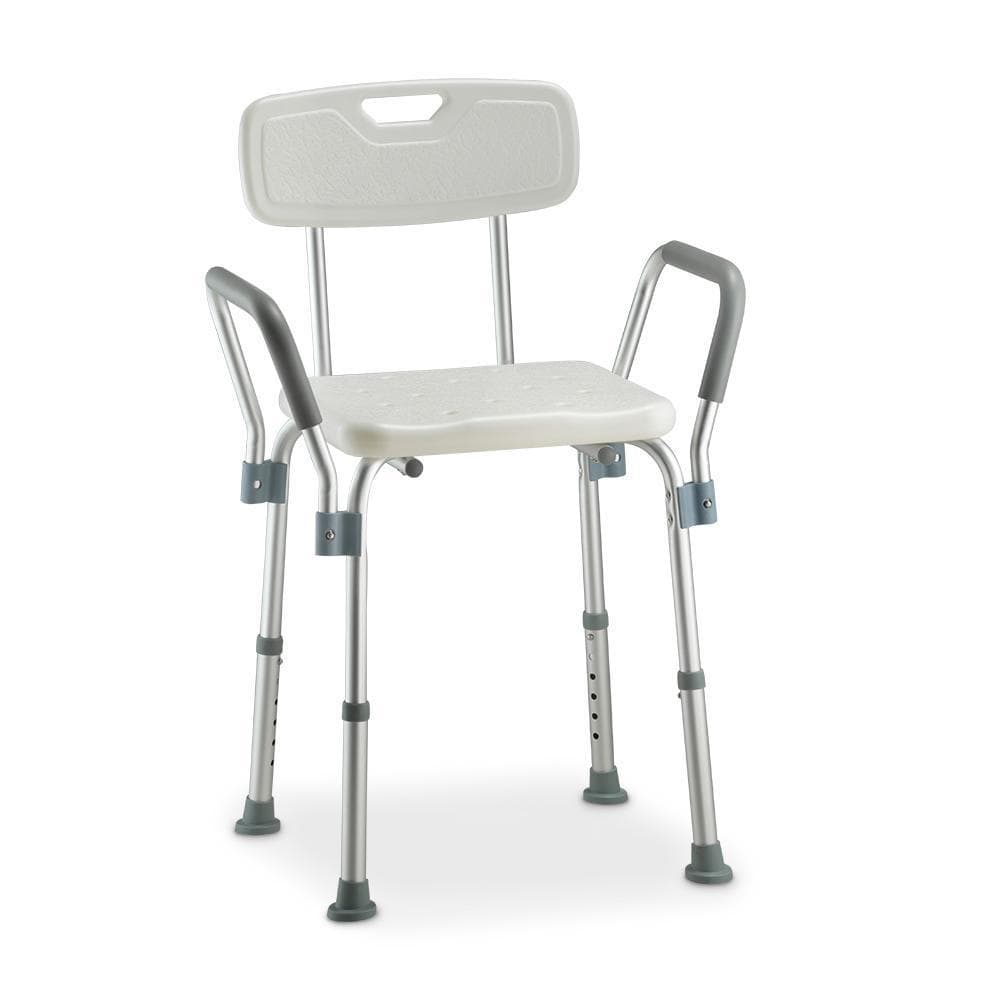 Banqueta de Banho com Encosto e Apoio de Braço Med 330