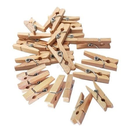 Mini pregador de madeira 3,5 cm cru natural prendedor de fotos lembrancinha artesanato 15 50 unidade