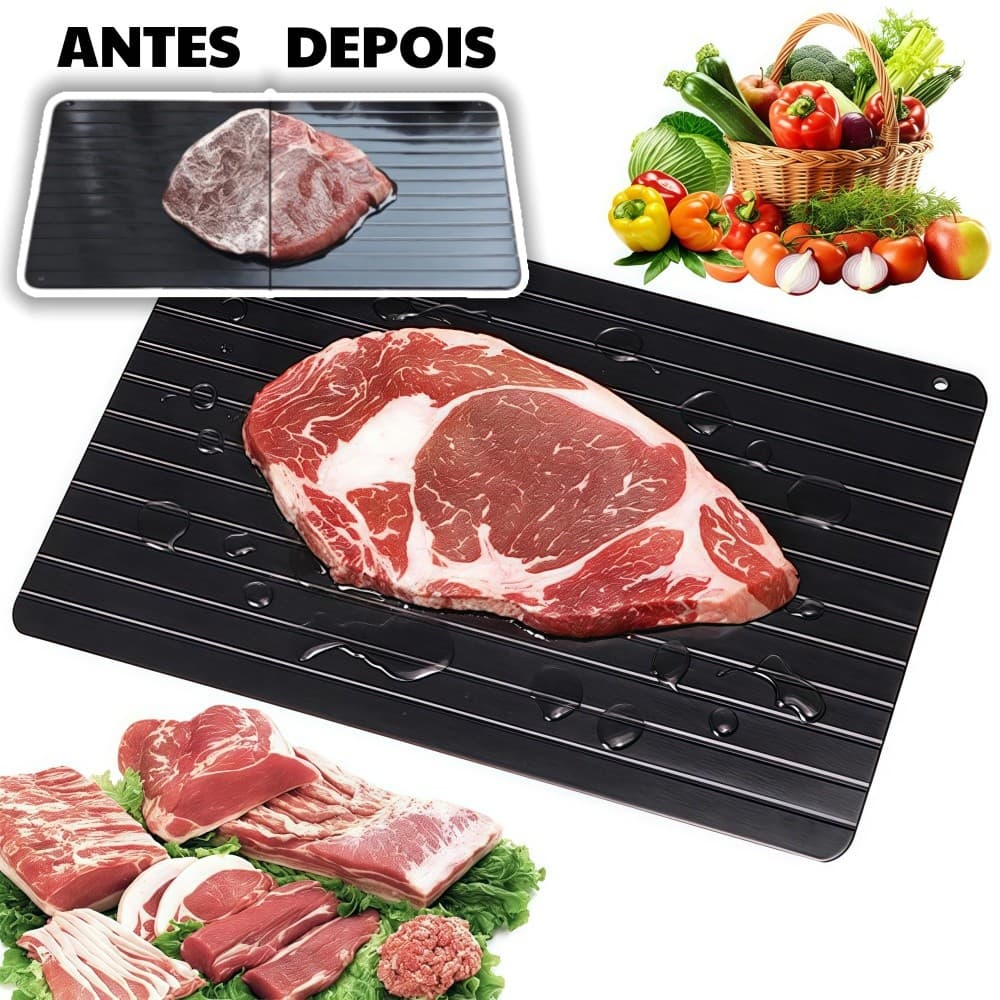 Tabua de Descongelamento Rapido Carnes,Tábua Magica Descongelar Alimentos,Promoção
