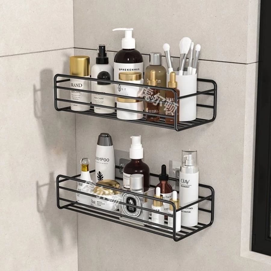 Suporte Shampoo E Sabonete E Organizadore De Metal Rack De Parede Banheiro Cozinha1/3/4Kit