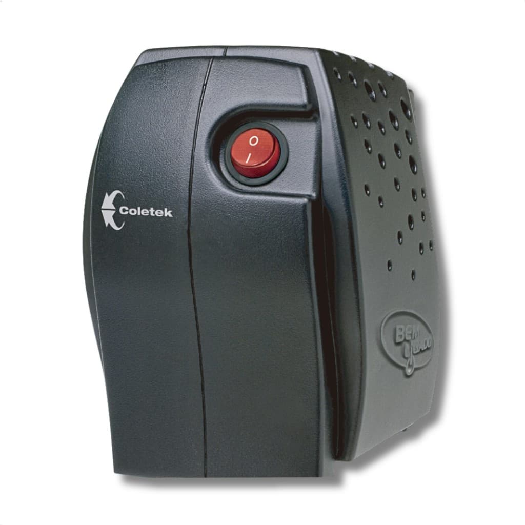 Estabilizador 500VA Coletek Entrada Bivolt Manual Saída 115V 4 Tomadas Preto ES-500VA